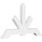 Ekena Millwork Vanguard Architectural Grade PVC Gable Bracket, 72"W x 42"H x 4"D x 6"F, 14/12 Pitch GBP072X42X0406VAN00 - alternate 1